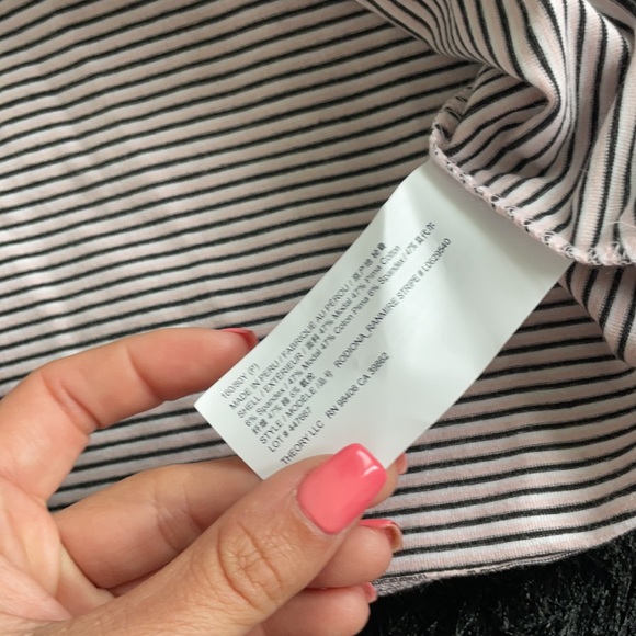 Theory tee striped pink/black/white P - Picture 9 of 9
